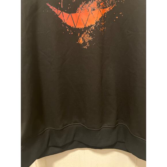 Men's Pumpkin Face Halloween Crewneck Sweatshirt Black New Size XXL - Picture 4 of 7